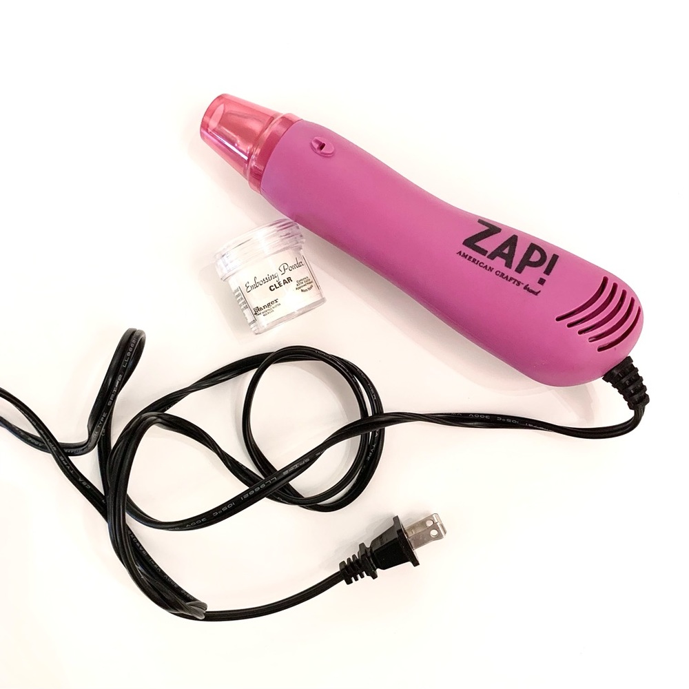 ZAP! American Crafts heat gun + embossing powder